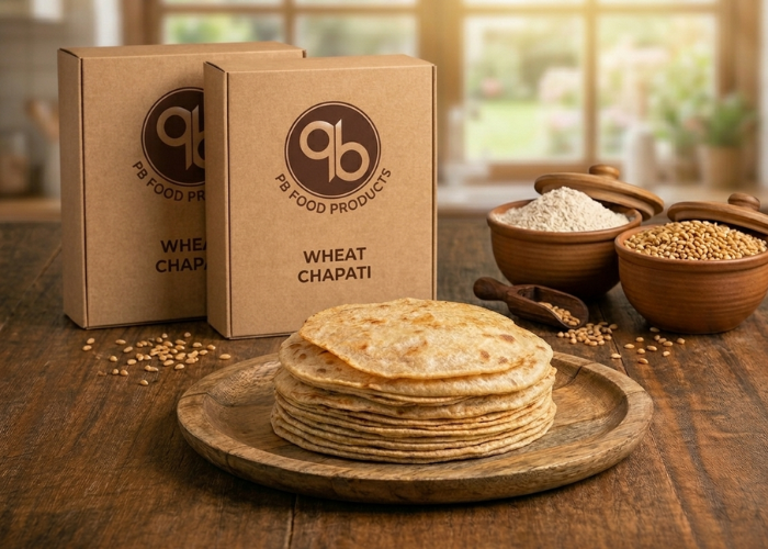 ready to cook wheat chapati packs