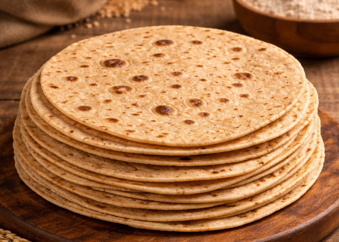drain-cleaning wheat chappati